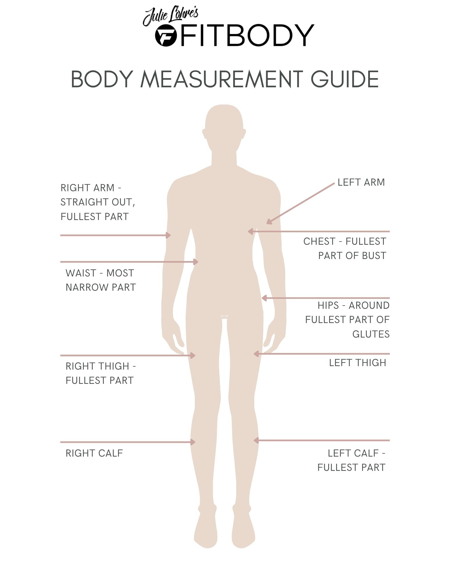How to take body measurements FITBODY Body Measurement Guide