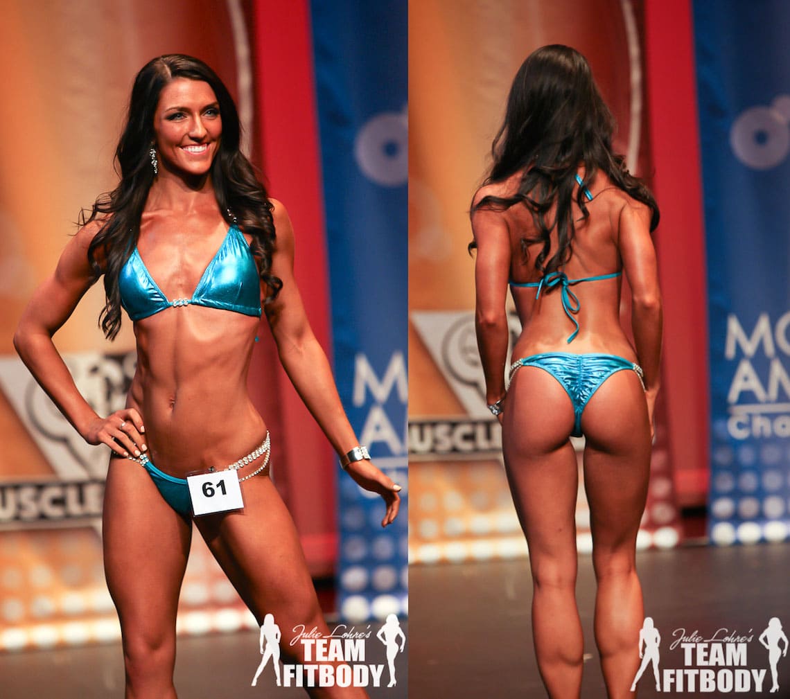 bikini competition before and after