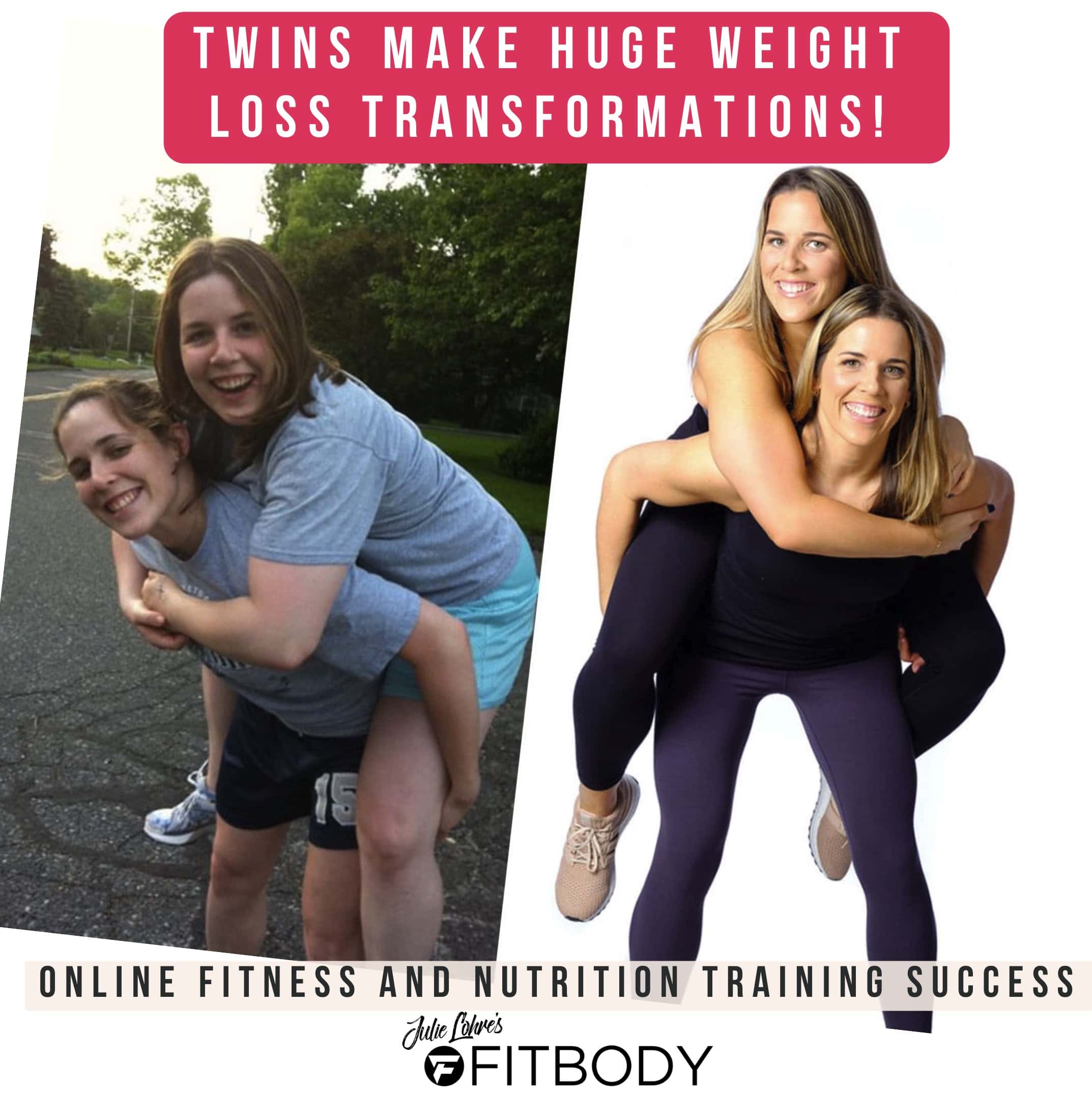 50 lb weight loss transformation twins