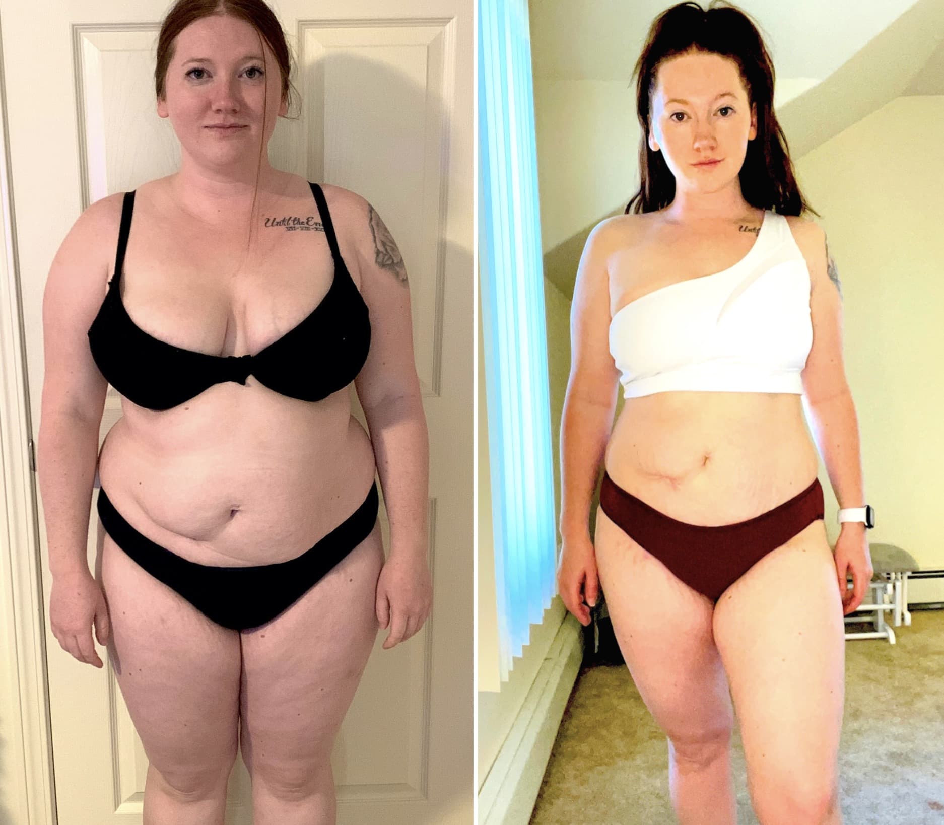 Postpartum weight loss before and after