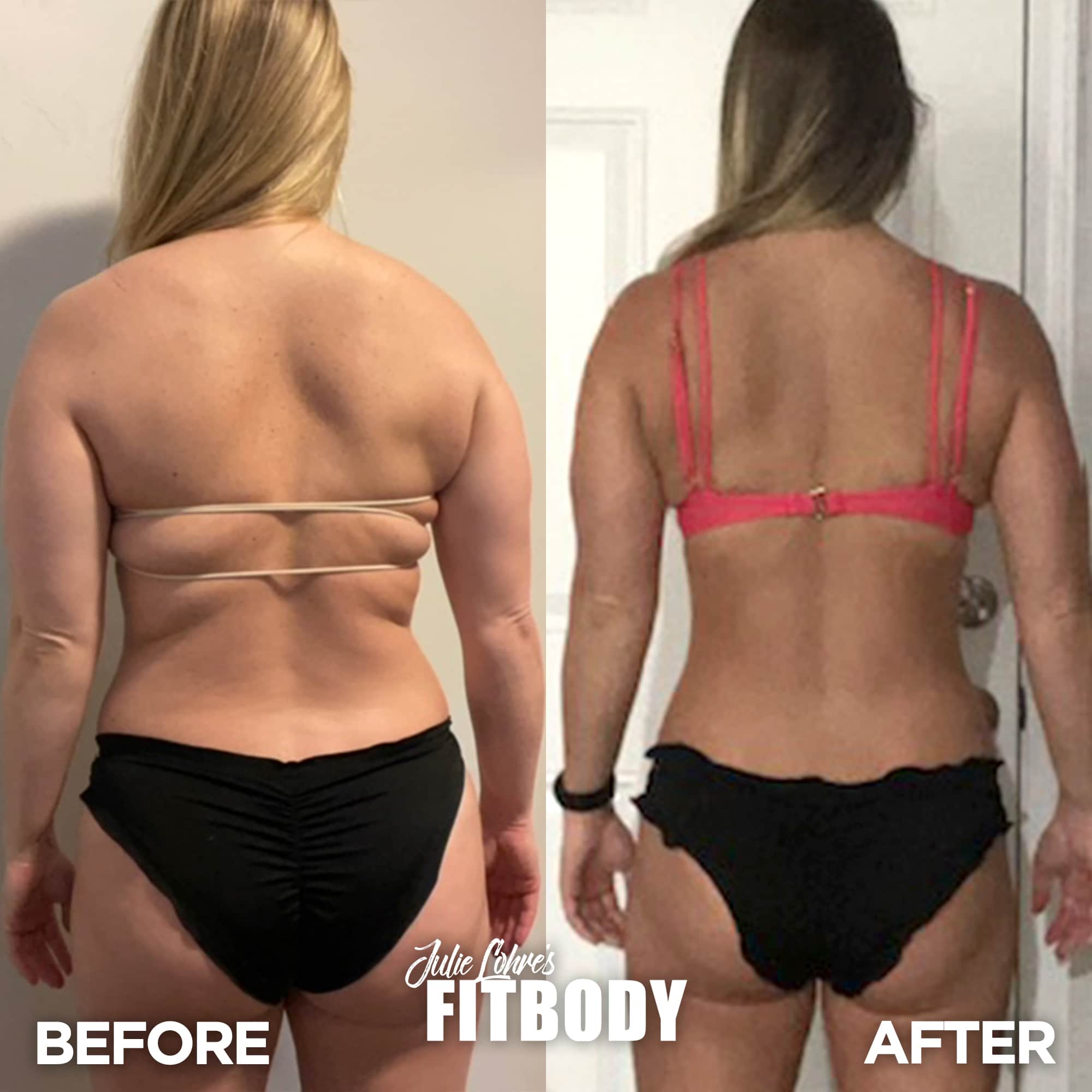 5 Month Body Transformation Female Back FITBODY Online Training