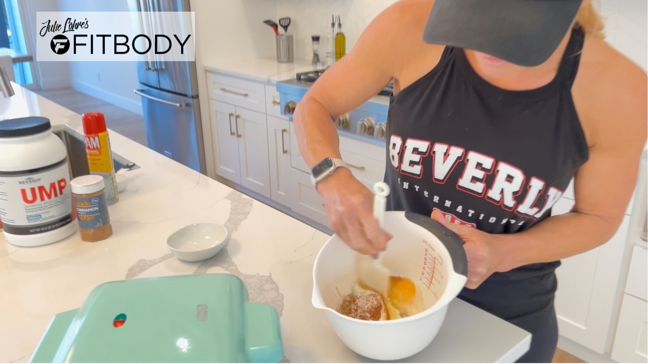 Protein Waffle Recipe with 3 ingredients using Beverly International UMP Protein